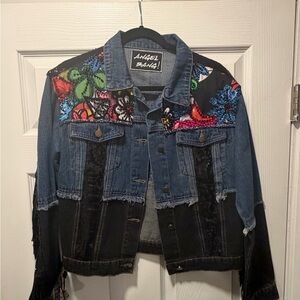 Women's Multicolor Denim Jacket